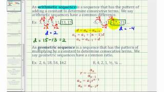 sequence geometric arithmetic