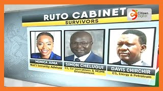 Three CSs in Uhuru gov't make it to Ruto's cabinet