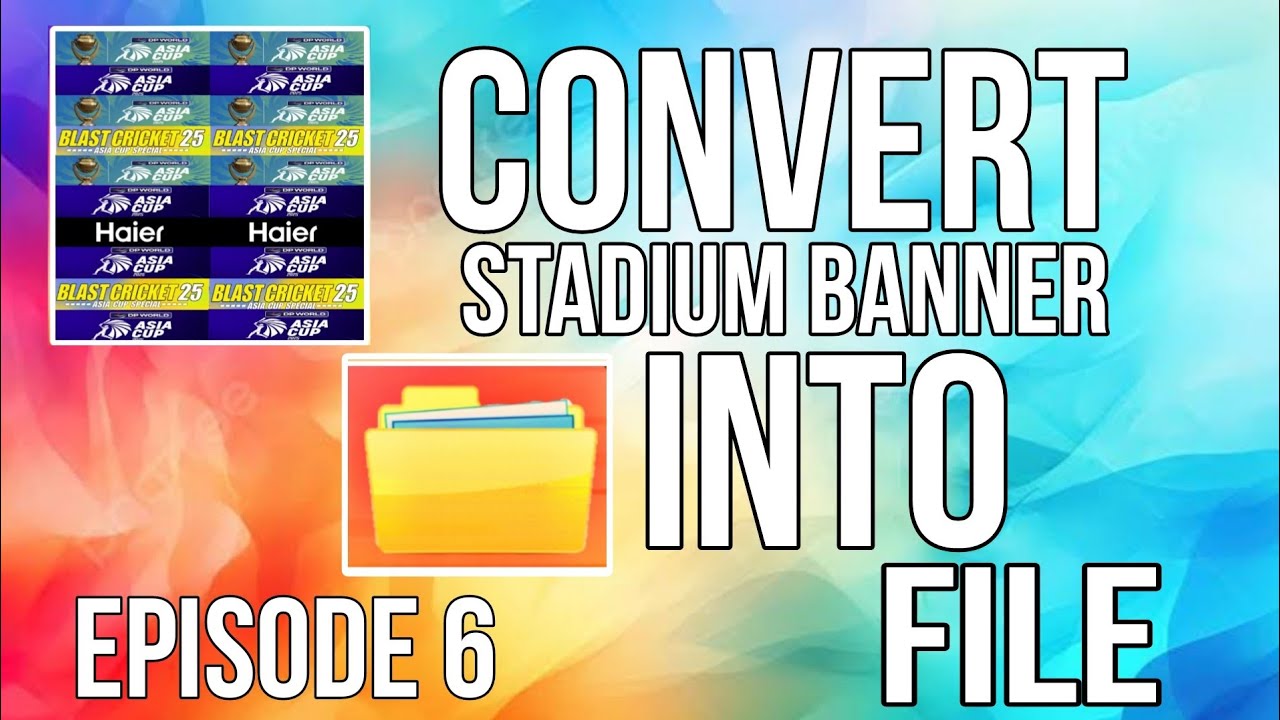 Convert stadium Banner into File 📁! - YouTube