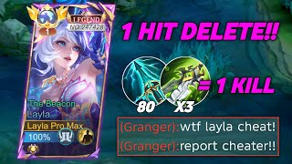 TOP 1 GLOBAL LAYLA BEST BURST DAMAGE HACK BUILD 1 HIT 2026!!💀 (op build) - Mobile Legends