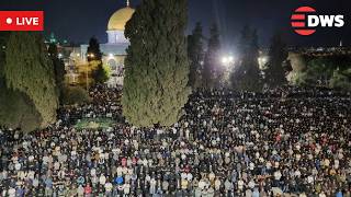 LIVE: Worshippers Gather for Taraweeh Prayers at Al-Aqsa Mosque During Ramadan | AQ15