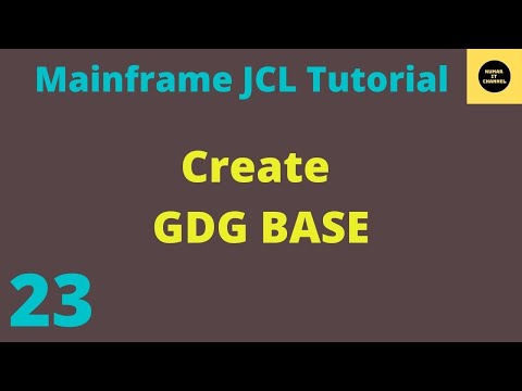 Create GDG Base in JCL - Mainframe JCL Tutorial - Part 23