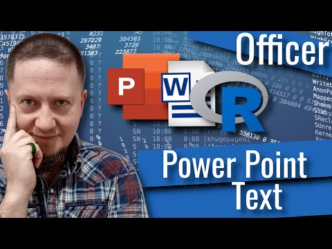 R Officer -  Power Point, text