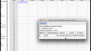 Confidence Interval and Margin of Error in StatCrunch
