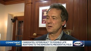 Candidates, voters react to possible late additions to the democratic presidential field