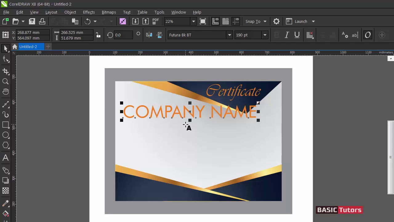 Creating a Professional Certificate Design using Guides Coreldraw Tutorials YouTube