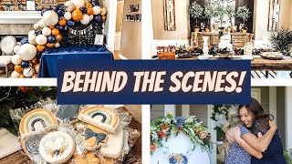 HOSTING AN OPEN HOUSE BABY SHOWER AT HOME | BEHIND THE SCENES