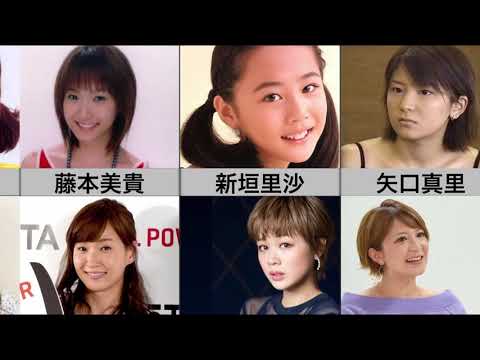モーニング娘。メンバー初期と現在の顔を比較してみました。