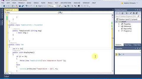 Creating User-Defined Exceptions in c#