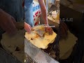 気さくなマスターがつくる築地名物 巨大えびせんべい!築地にあるあさひ本店の名物巨大えびせんべい 900円がおいしかった #japanesefood