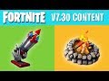 Everything NEW in FORTNITE v7.30 Content Update - Bottle Rockets, Campfires and more!