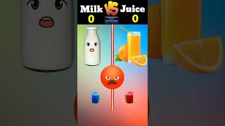 Milk Vs Juice|| Wait for the end|| #youtubeshorts #viral #shorts