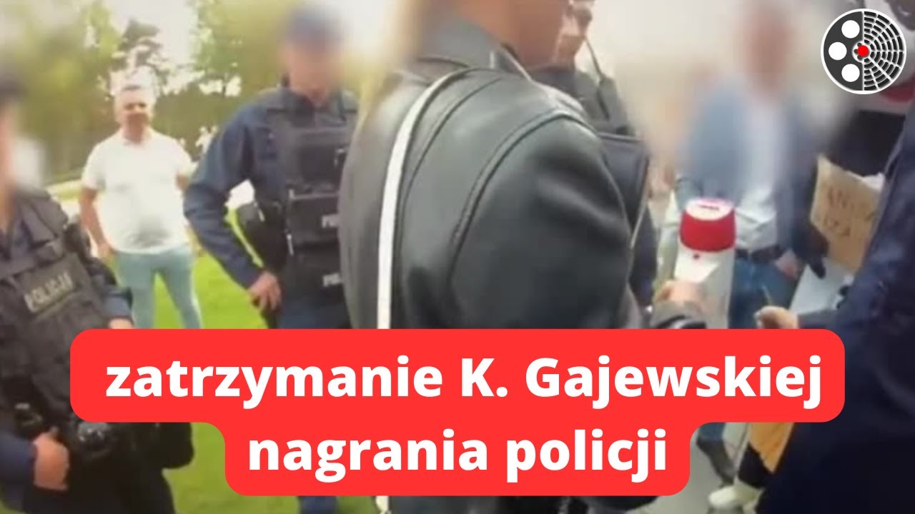 Zatrzymanie poseł Kingi Gajewskiej - nagrania policji