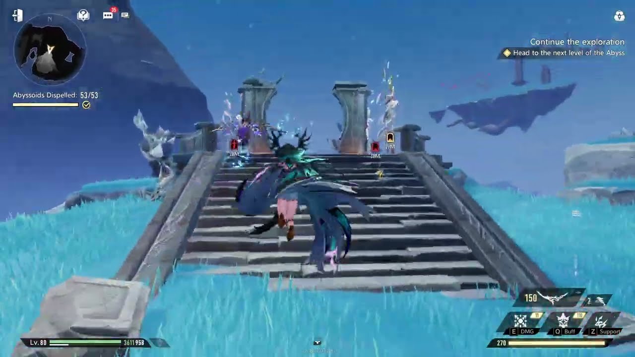 Пробег по таинственному лабиринту Lady Nifle и немного общения с вами, ребята - Duet Night Abyss