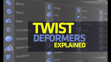 TWIST DEFORMER - CINEMA 4D