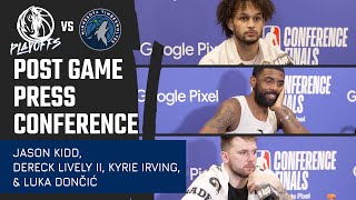 Jason Kidd, Dereck Lively II, Kyrie Irving, & Luka Dončić | R3GM1 @ MIN | 05/22/24