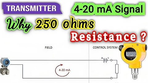 Instrumentation | why 250 ohms resistor 4-20 ma ? | industrial automation|  pressure transmitter