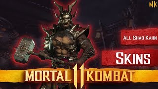 Mortal Kombat 11: All of Shao Kahn Skins !