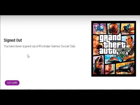 how to fix you have been signed out of rockstars Games Social Club Gta 5