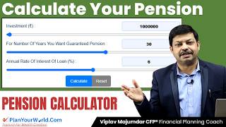 Calculate Immediate Guaranteed Pension From Retirement Corpus | Planyourworld