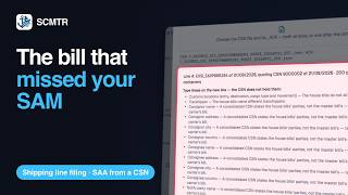 The bill that missed your SAM — put it on with an SAA, from their CSN | SCMTR