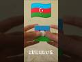 Azerbaijan Flag on Cube 🇦🇿 Learn this 😳#shorts#cubing