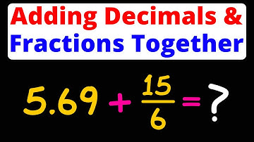 How to Add Decimals and Fractions Together | Pre-Algebra | Eat Pi