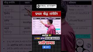 "प्रथम बौद्ध संगीति" #bpsc #finalattempt