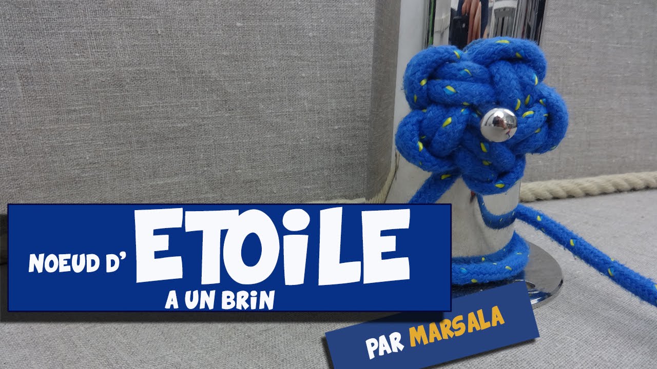 Noeud d'étoile à un brin #Noeud d'Arrêt #Noeud décoratif #abok #2455