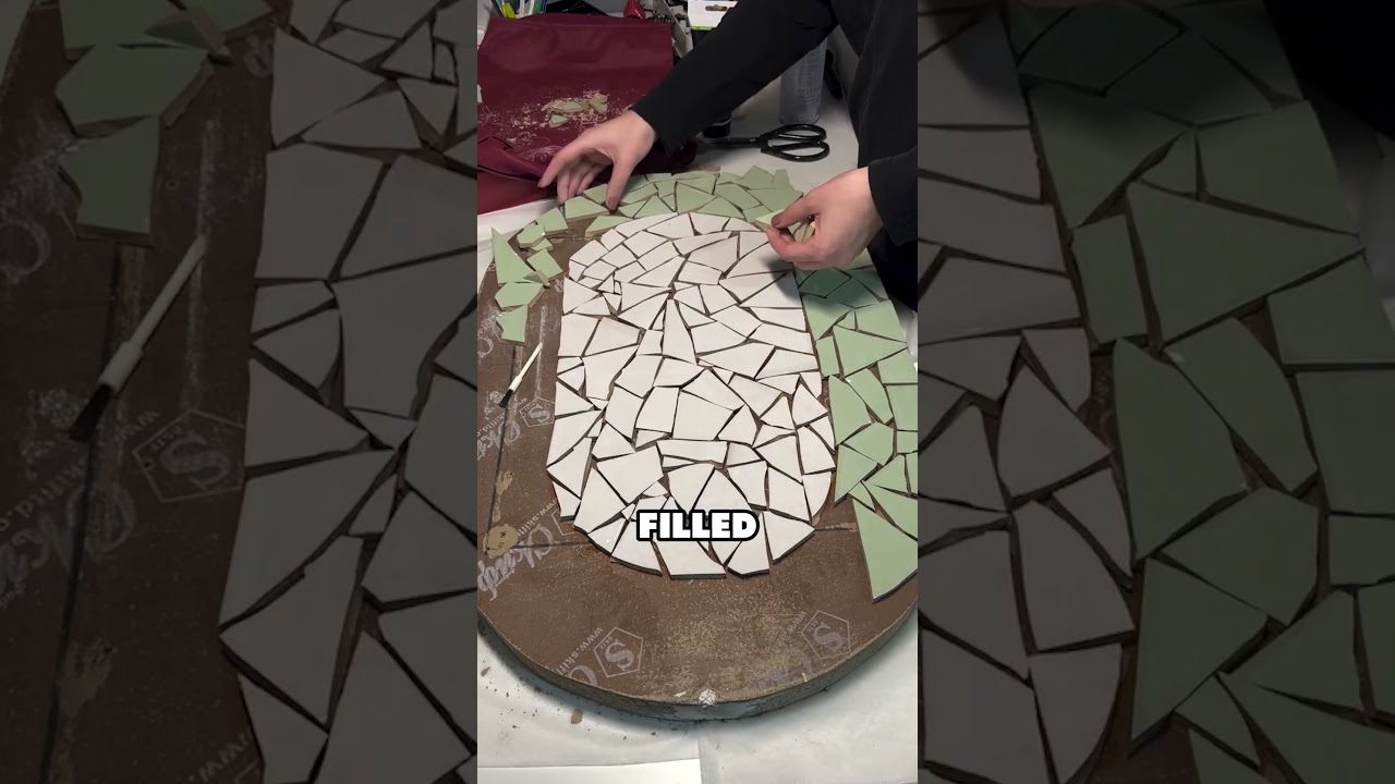 She Turned Leftover Tile Into a Designer Table