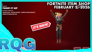 Rare Pump It Up Emote Is Backfortnite Item Shop February 2, 2026