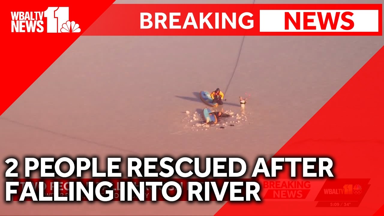 Gunpowder Rive 2 people rescued after falling into Gunpowder River - YouTube