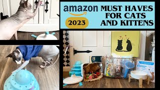 MUST HAVE CAT PRODUCTS 2023 ///Amazon Cat/kitten Haul + Demonstration