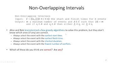 Non-overlapping Intervals - Greedy Algorithms - Design and Analysis of Algorithms