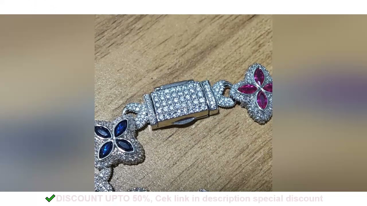 UWIN Colorful CZ Floral Infinity Chain Bracelets with Box Clasp Pave Setting AAAAA Cubic Zircon Brac