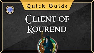 [High level] Client of Kourend quest guide (using minecarts and xeric's talisman)