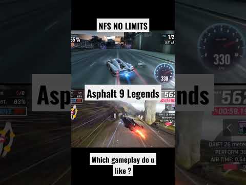 NFS NO LIMITS VS ASPHALT 9 #shorts