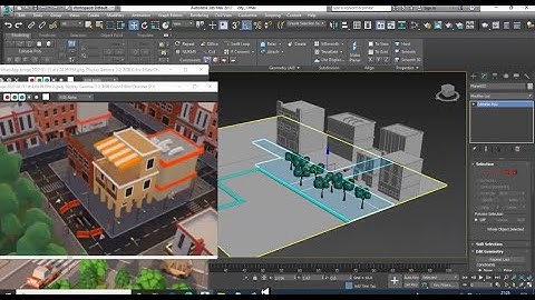 3DsMax Tutorials, Learn from Scratch for Beginners Modeling & Texturing a Low Poly City in 3dsmax