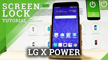 How to Set Screen Lock in LG X Power - Set Pattern & Password