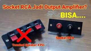 Socket RCA jadi jalur Output Amplifier, bisakah?