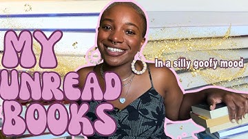 an unserious tour of my unread books (vibes only)