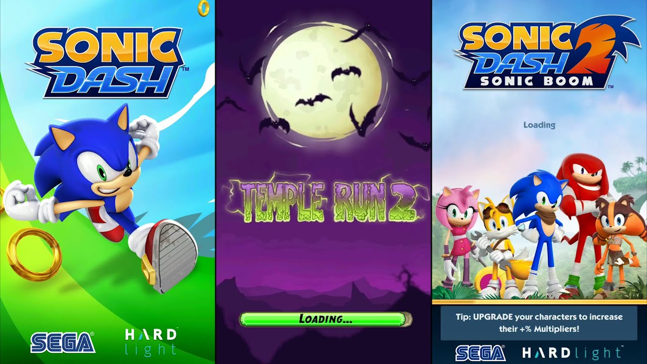 Sonic Dash Vs Temple Run 2 Spooky Summit Vs Sonic Dash 2 Sonic Boom ...
