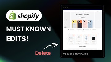 How To Remove Useless Template in Shopify 2.0 | Shopify Tutorial for Beginners!