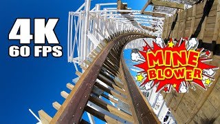 4K 60 FPS Mine Blower Roller Coaster! AWESOME Multi Angle POV! GoPro Hero 6 Fun Spot America Orlando