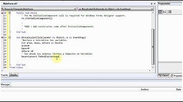 SharpDevelop - Calculo Area Triangulo