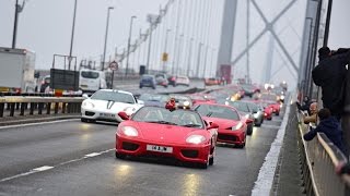 The ferrari owners club gb celebrated their 50th anniversary in 2017
with a special parade of cars across forth road bridge which was
specially c...
