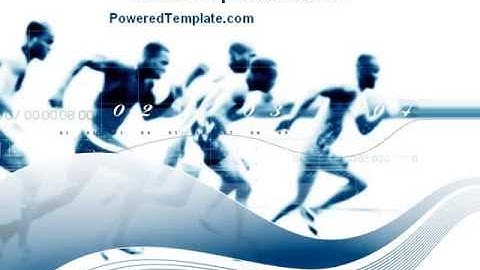Runner PowerPoint Template by PoweredTemplate.com