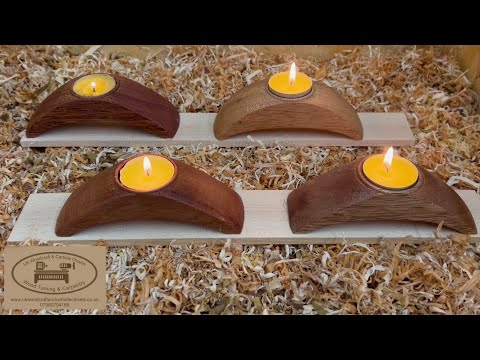 Woodturning. Tea light