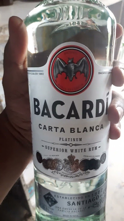 bacardi carta balnca  #shorts #scotch #wisky #alcohol #alcohol