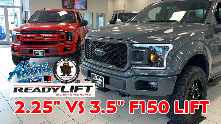 ReadyLIFT 2.25” vs 3.5” Lift Ford F-150 Trucks Akins Wild Willies Covert Editions Comparison
